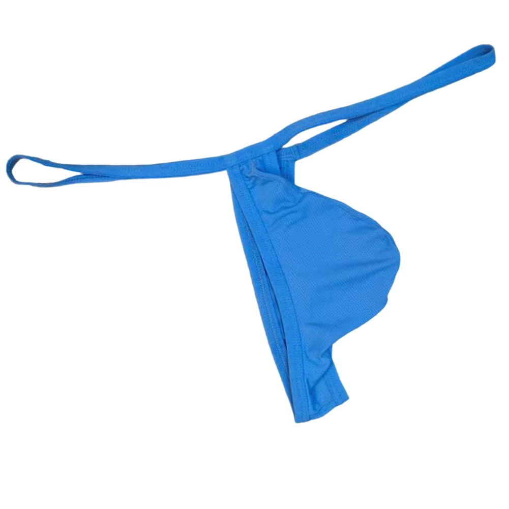 Blue Low Rise Underwear Rope Belt G-string Panties G-strings T-back Panties Brand New Condition Men\'s Sexy Theme