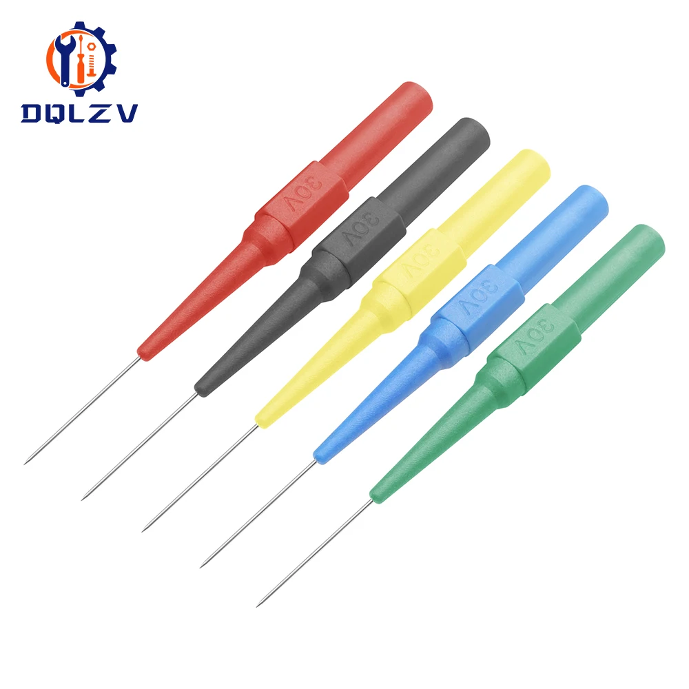 30V Car Tip Probes Diagnostic Tools Auto Multimeter Test Leads Extention Back Piercing Needle Tip Probes Mechanical connector