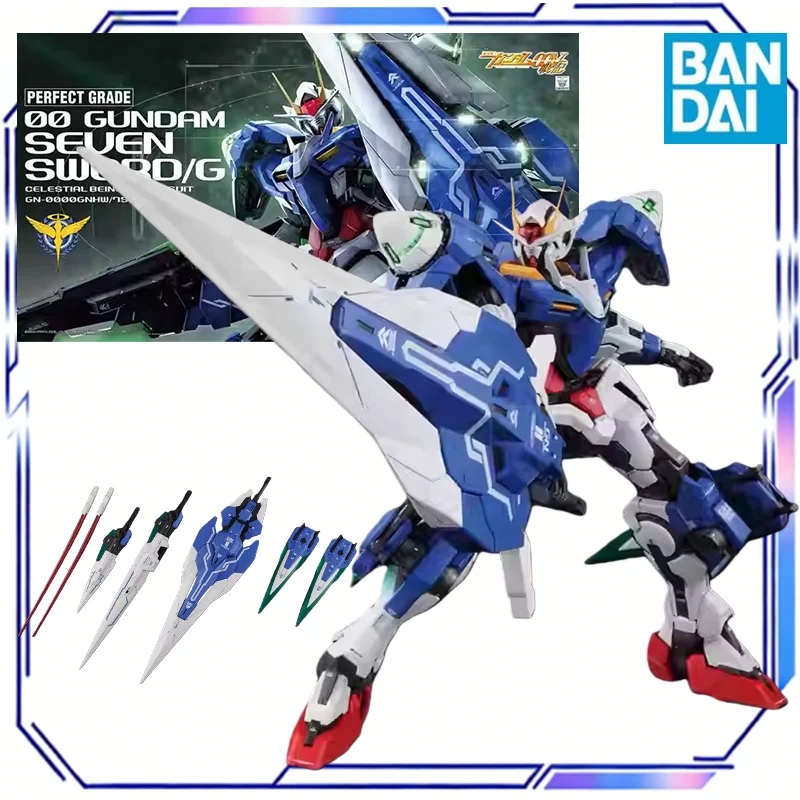 

Оригинальный конструктор Bandai PG 1/60 Gundam 00 Seven Sword Mobile Suit, сборная модель меха, фигурка аниме-персонажа, игрушка-подарок для детей