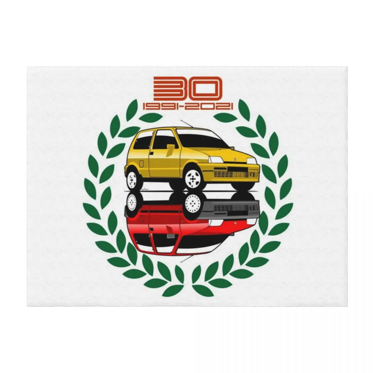 

Fiat Cinquecento 30 years Throw Blanket Bed blankets and throws Bed linens Sofa Throw Blankets