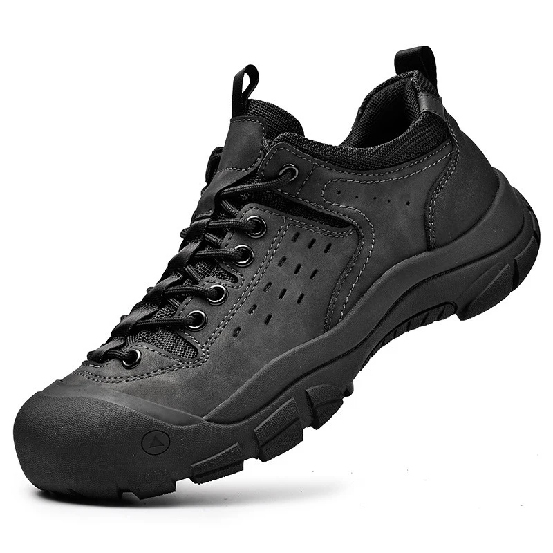 Men LowTop Hiking Shoes AntiCollision Toe Cap NonSlip WearResistant Outdoor Trekking Camping Mountain Walking Sports Sneaker