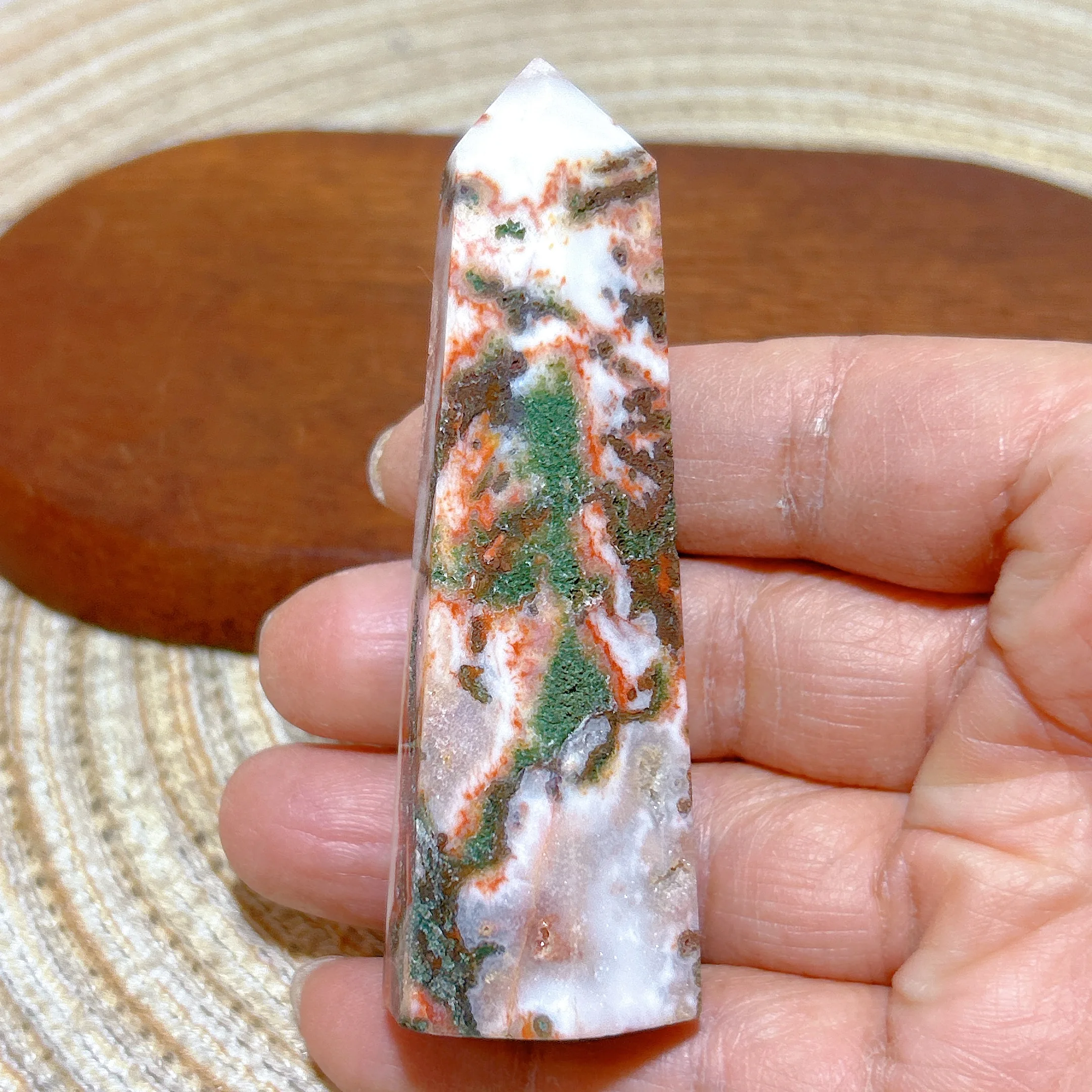 Natural Crystal Carnelian Moss Agate Druzy Tower Healing Gemstones Energy Mineral Home Decoration Room Decor Precious Gift