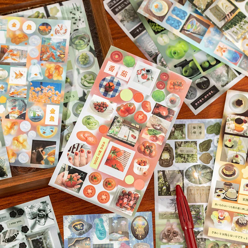 1 Set 20 Stück Vintage Kupferdruckpapier-Aufkleber, Gestanzte Journal-Sticker für Scrapbooking-Dekoration
