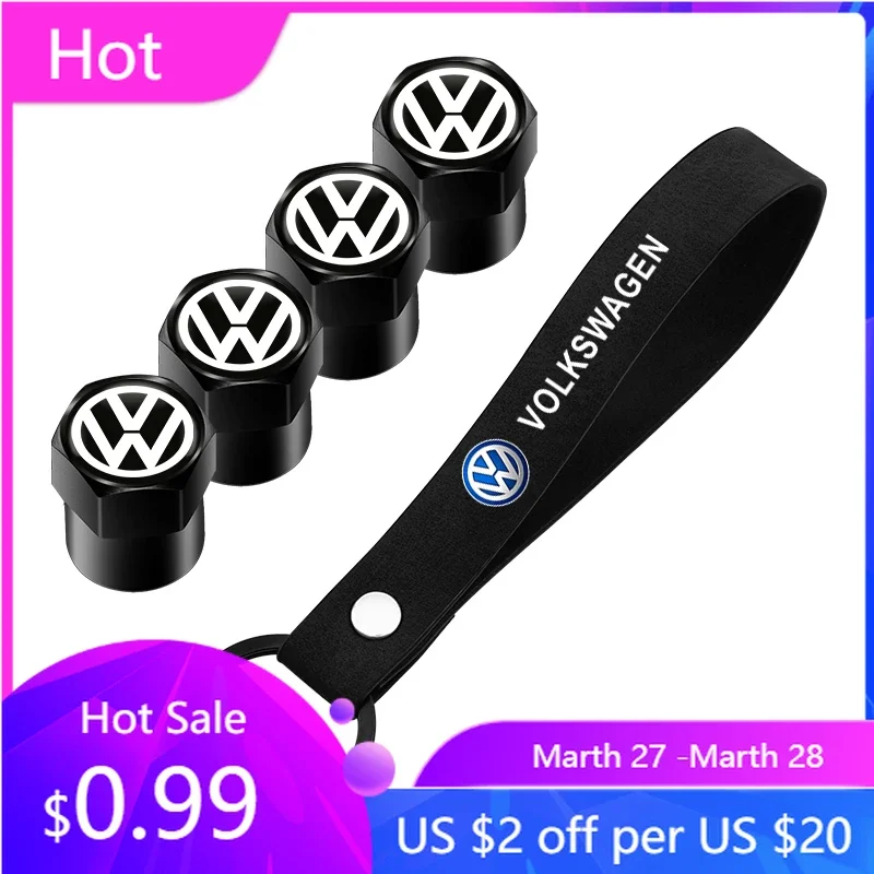 Nuevo Llavero de Gamuza para VW VOLKSWAGEN GTI GOLF 2026, Anillo para Llaves, Tapas Metálicas para Válvulas de Neumáticos de Auto para Volkswagen