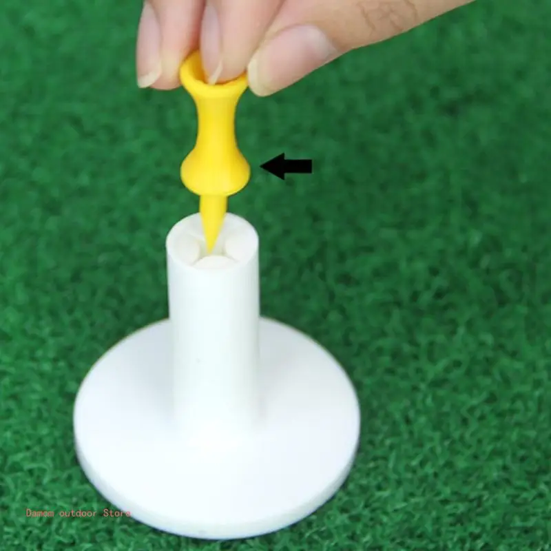 5Pcs Golf Tees Holder Practice Training Tees Hollows Training Driving Tees for Indoor Outdoor Backyard Homes Office