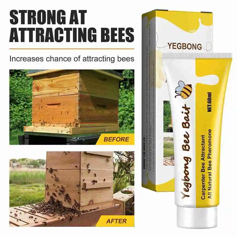 1/3/5PCS Bee Bait Bee Queen Pheromone Easy Catching Lure Bait Swarm Commander Honey Hive Attract Outdoor Beekeeping Supplies