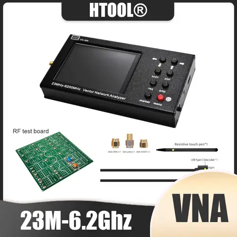 GS320 RF 벡터 네트워크 분석기 VNA 6G 안테나 분석기 RF 데모 키트 RF 테스트 보드 벡터 네트워크 테스트 필터 감쇠기