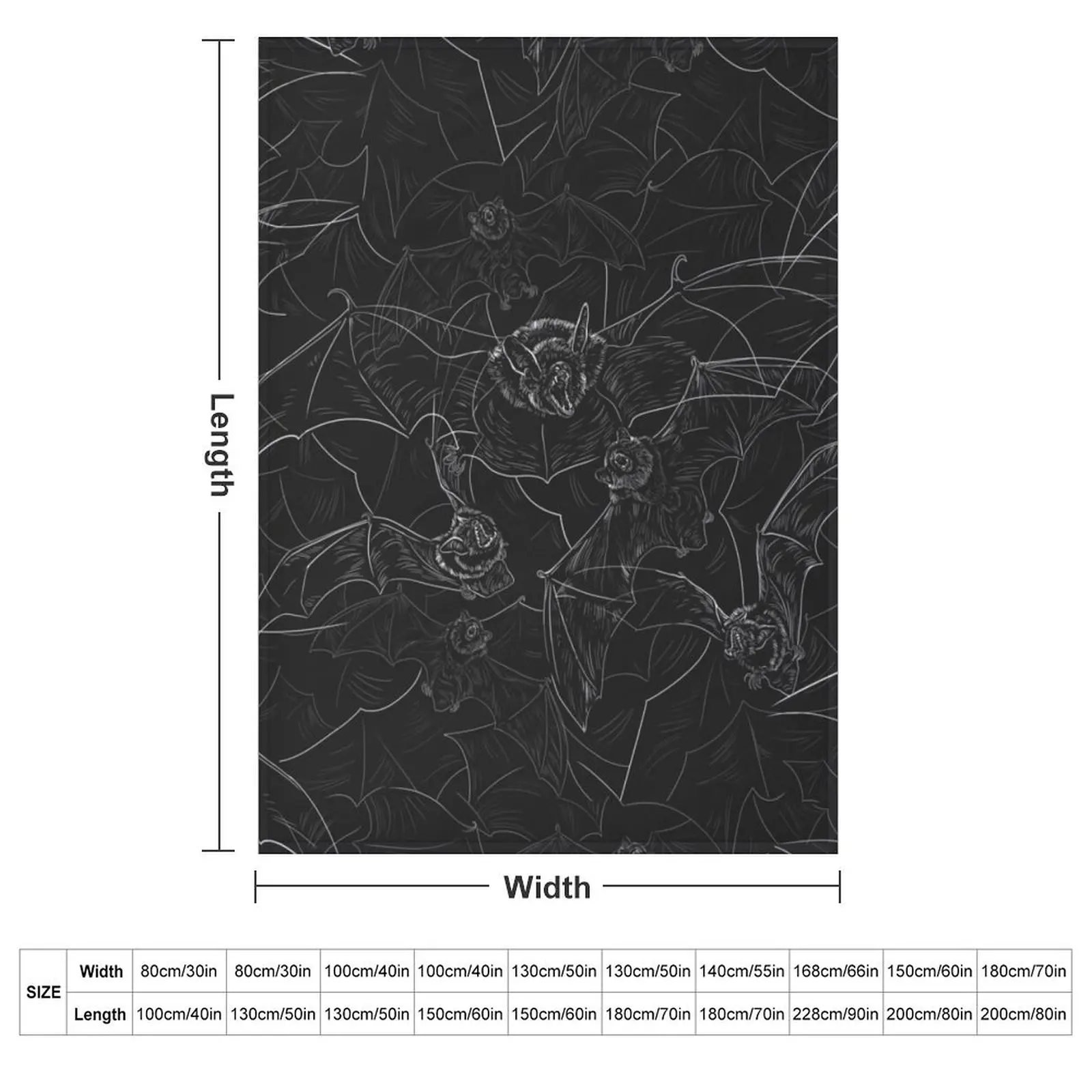 Bat Attack Throw Blanket Travel For Decorative Sofa Soft Plaid Camping Blankets