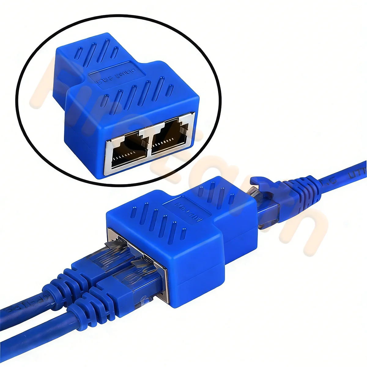 RJ12 6P6C/6P4C/6P2C Phone Jack Splitter 1 Female to 2 FemaleTelephone Inline Coupler Landline Fax Machine Extension Adapter