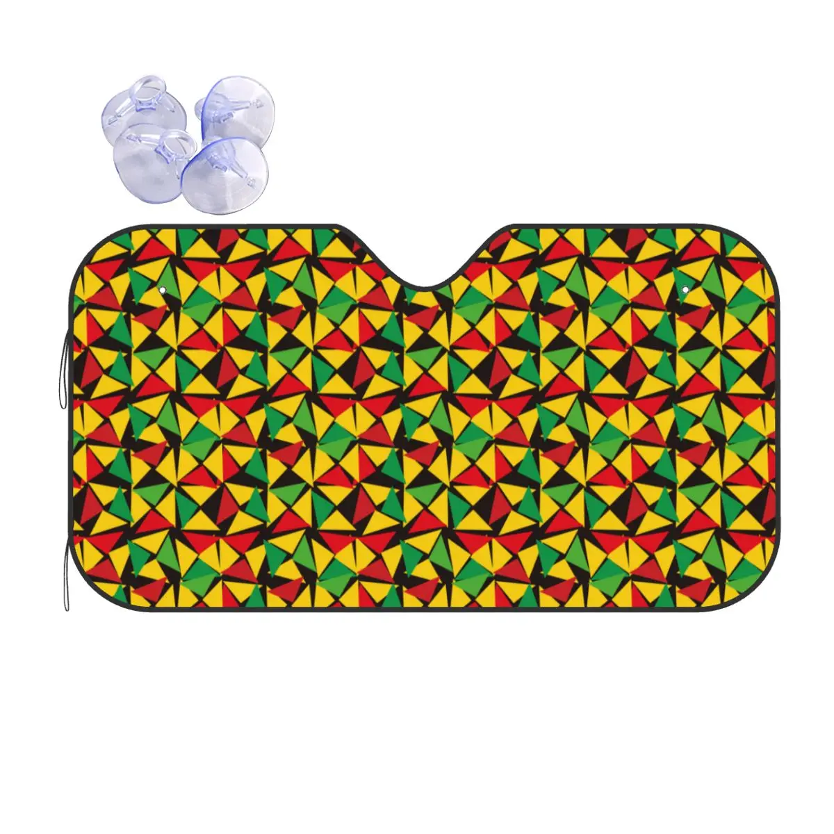 Maple Leaf Rasta Funny Windshield Sunshade 76x140cm Reggae Rastafarian Jamaica Aluminium Foil Sunshade Visor UV Protector