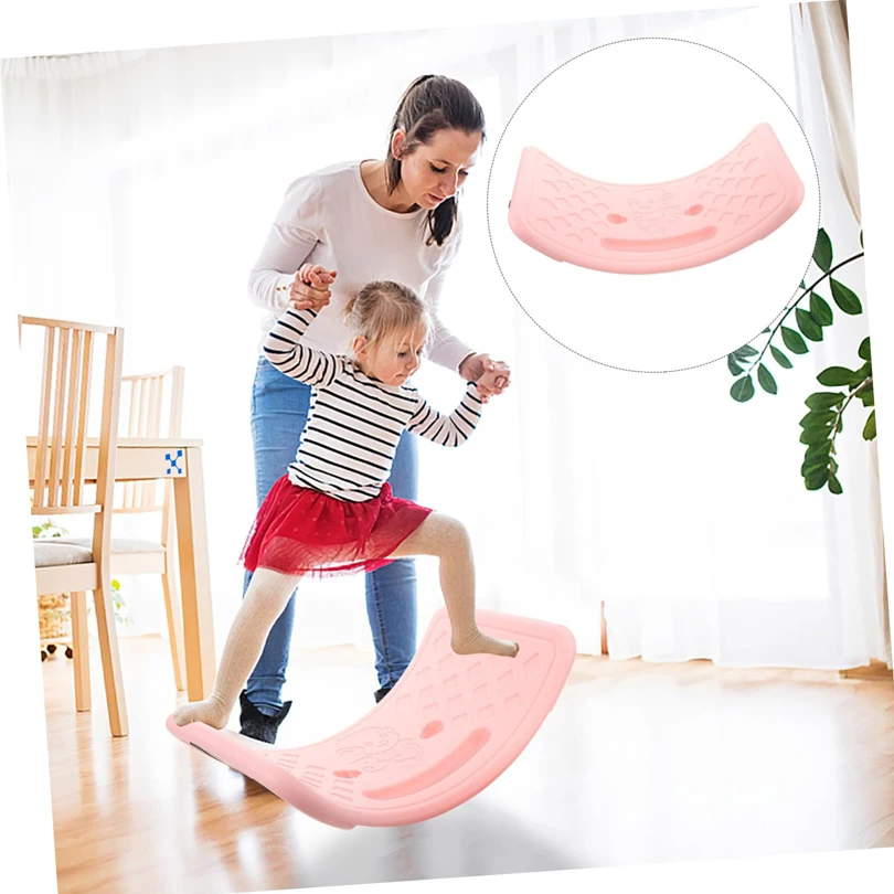 Training Balance Board Toys Wobble Multifunctional Seesaw Concentration Equipment Toy with Elastic Ball Dancers Yoga Teen WOMEN