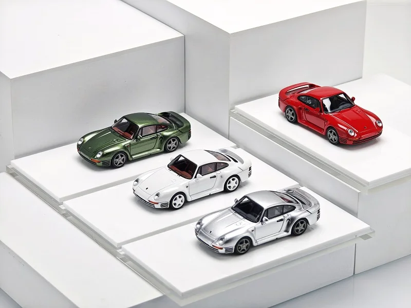 予約注文-zincit-model-1-64-959-gt-レッド-グリーン-ホワイト-シルバー-モデルカー