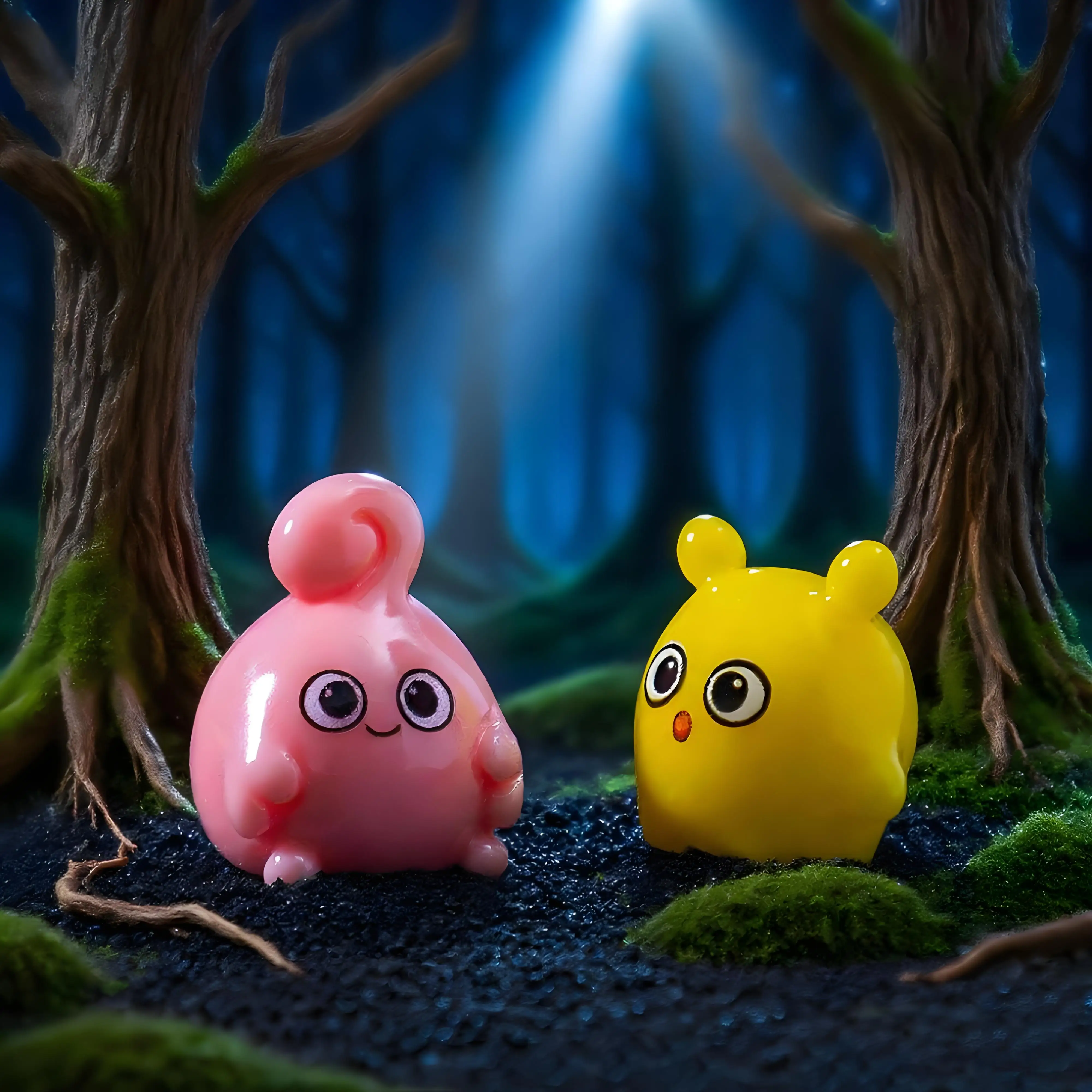 تماثيل وحش صغيرة نابضة بالحياة للهالوين لديكور الحديقة وإكسسوارات المعلقة وحلي المناظر الطبيعية المصغرة.