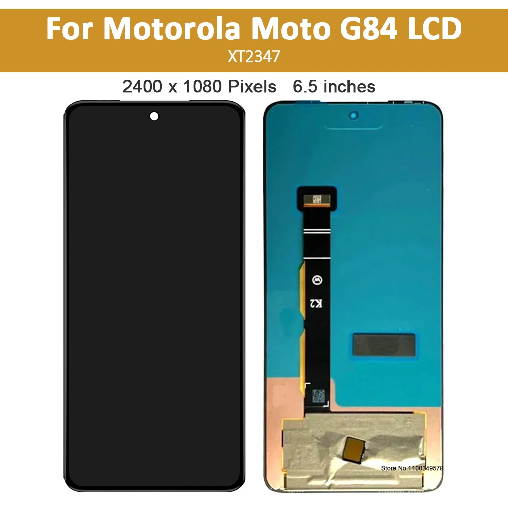 Imagem -02 - Display Lcd Original para Motorola Touch Screen Digitizer Assembly Moto G84 Xt23471 Xt23472 65