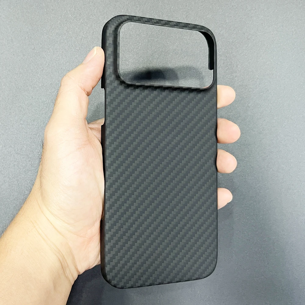 

Carbon Fiber Case For iphone 17 Pro Max Cover Air 17 Pro Light Weight Anti-Scratch Aramid Ultra Thin Back Shell Skin with Lens