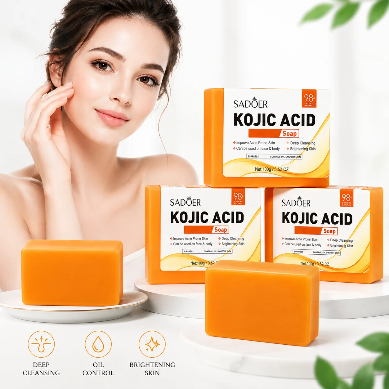 Kojic Acid Soap - Sabonete de ácido kójico 100g para