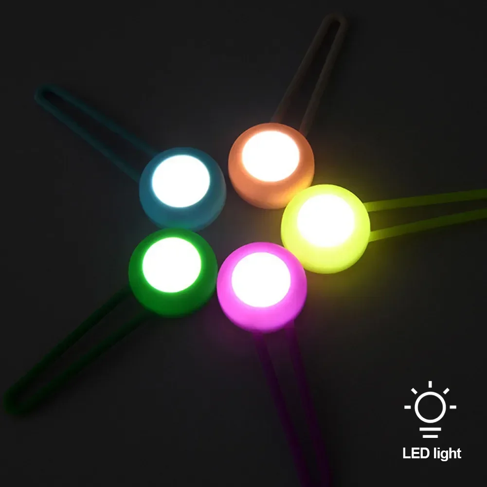 Wasserdichter LED-Haustieranhänger für Spaziergänge bei Nacht, Silikon-Halsbandanhänger, Bunt mit LED-Licht, Hunde-Anhänger Nachtlicht – Detail 7