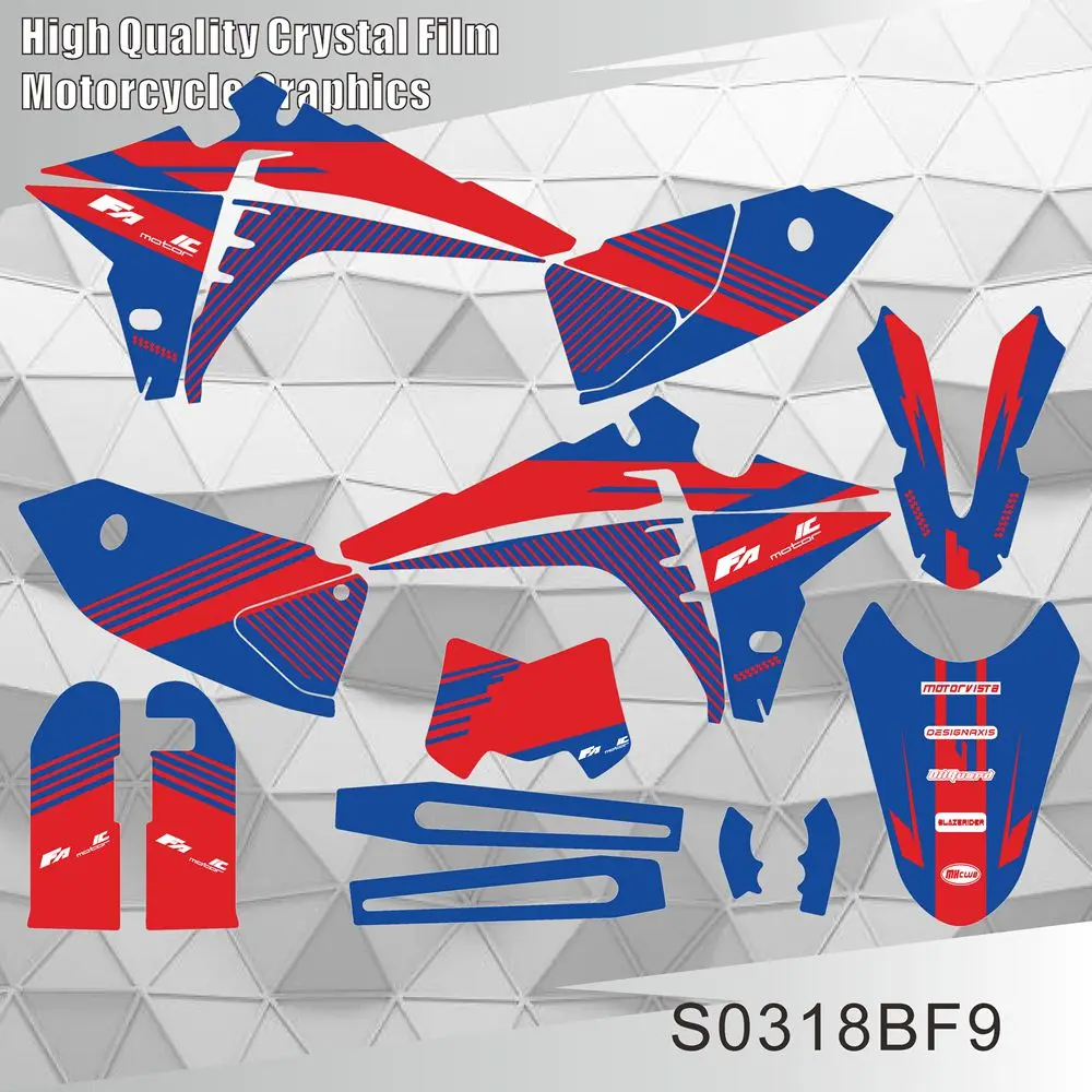 Для Fantic XM50 XM 50 XMF125 XMF 125 2023 2024, полное графическое наклейки, наклейки для мотоцикла, фон