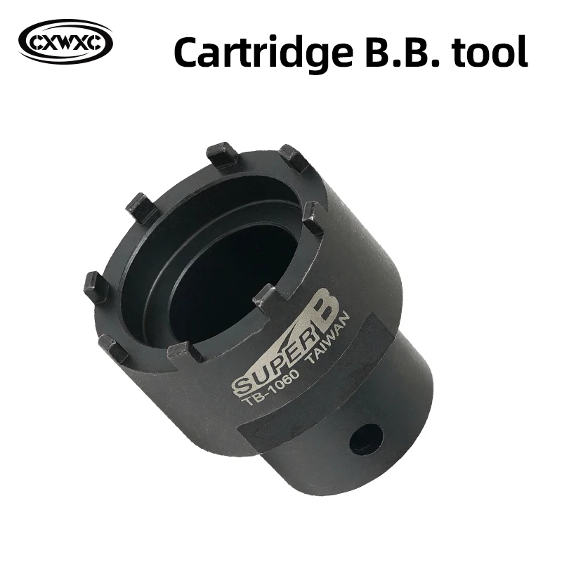 Super B Cartridge B.B. Tool Bottom & Crank Tool Bicycle Repair Tools Use with a 32 mm Wrench, 1/2