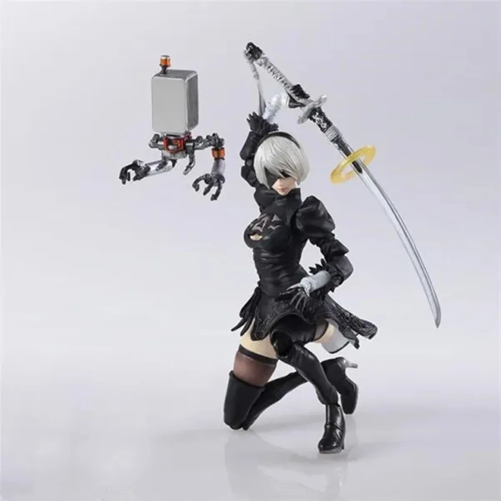 15CM NieR Automata Nier Automata 2B & Machine Lifeform PVC Action Figure Model Doll Toy Colletible Figurals