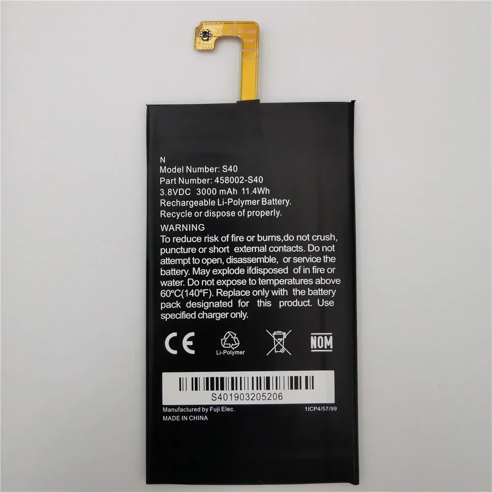 2024 Years 100% Original 3000Ah Battery Replacement for Caterpillar CAT S40 458002-S40 Batteries Bateria Fast Shipping