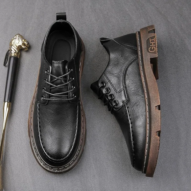 British-style casual business work shoes formal shoes man black brown formal shoes man board