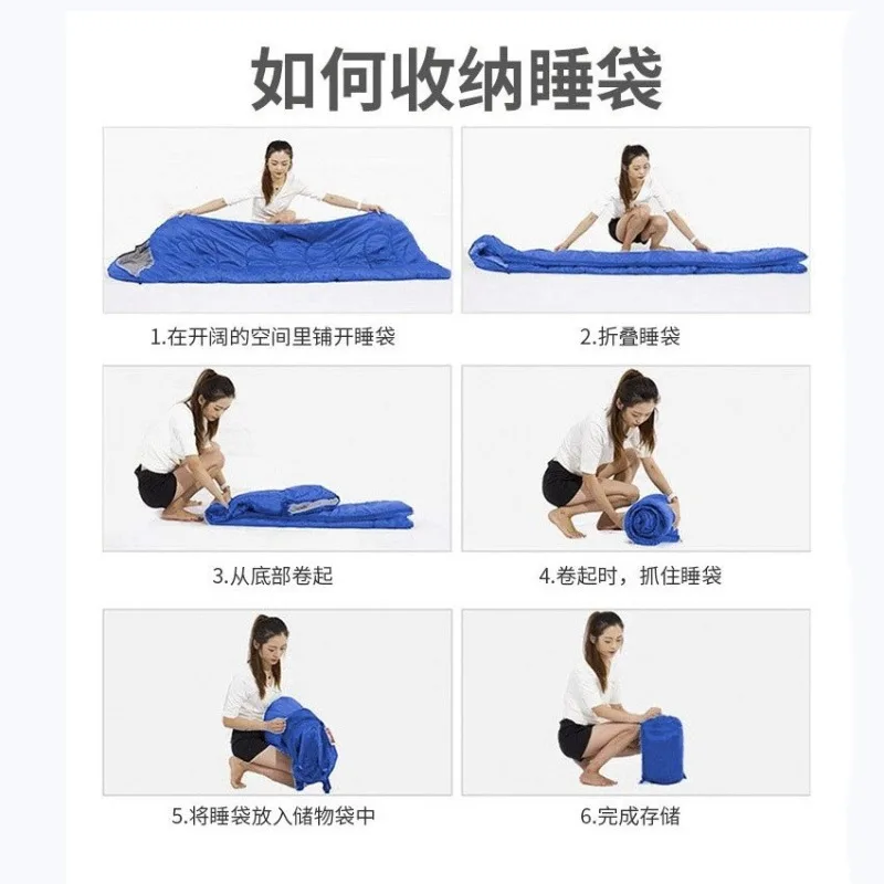 Sleeping bag Adult outdoor four-season universal thickened warm camping cold office car lunch break quilt emergency sleeping bag