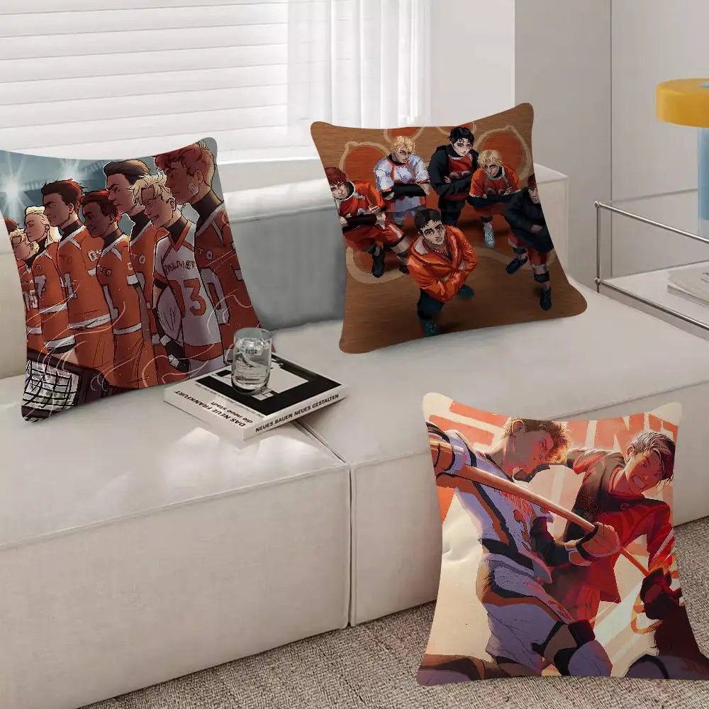 The F-F-Foxhole Court Cushion Cover Soft Decorative Square Cushion Covers 45x45cm Pillowcases For Sofa Couch Bedroom
