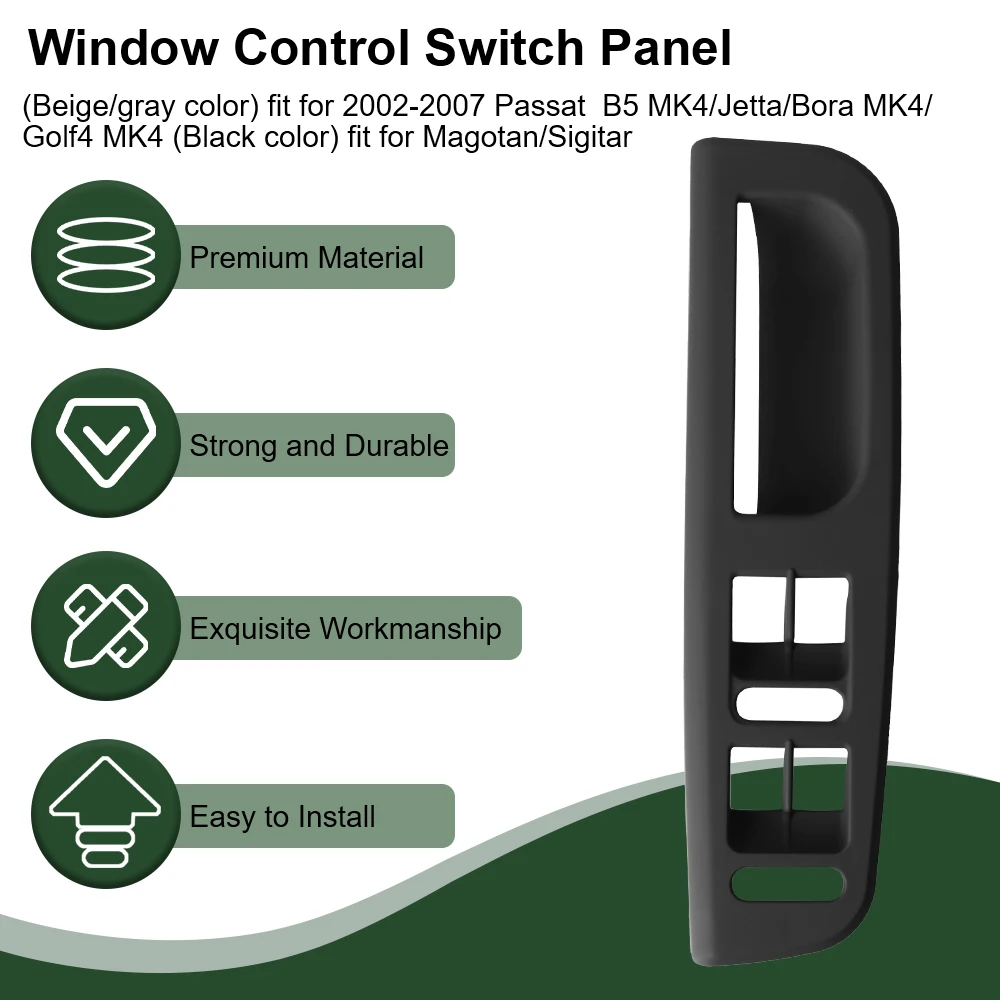 Armrest Switch Control Panel Bezel Driver Side Auto Window Control Switch Panal 1Pcs Car Door Handle