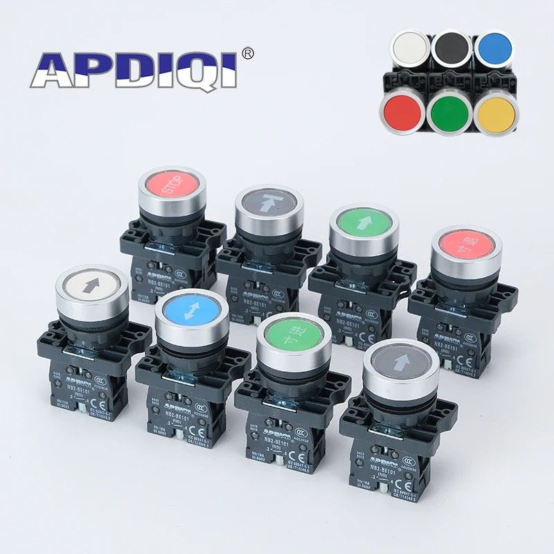 1Pcs XA2 CA31 Plastic Restart Power Start Stop Momentary Push Button Switch Normally Open NO NC Red Green Yellow White 22mm