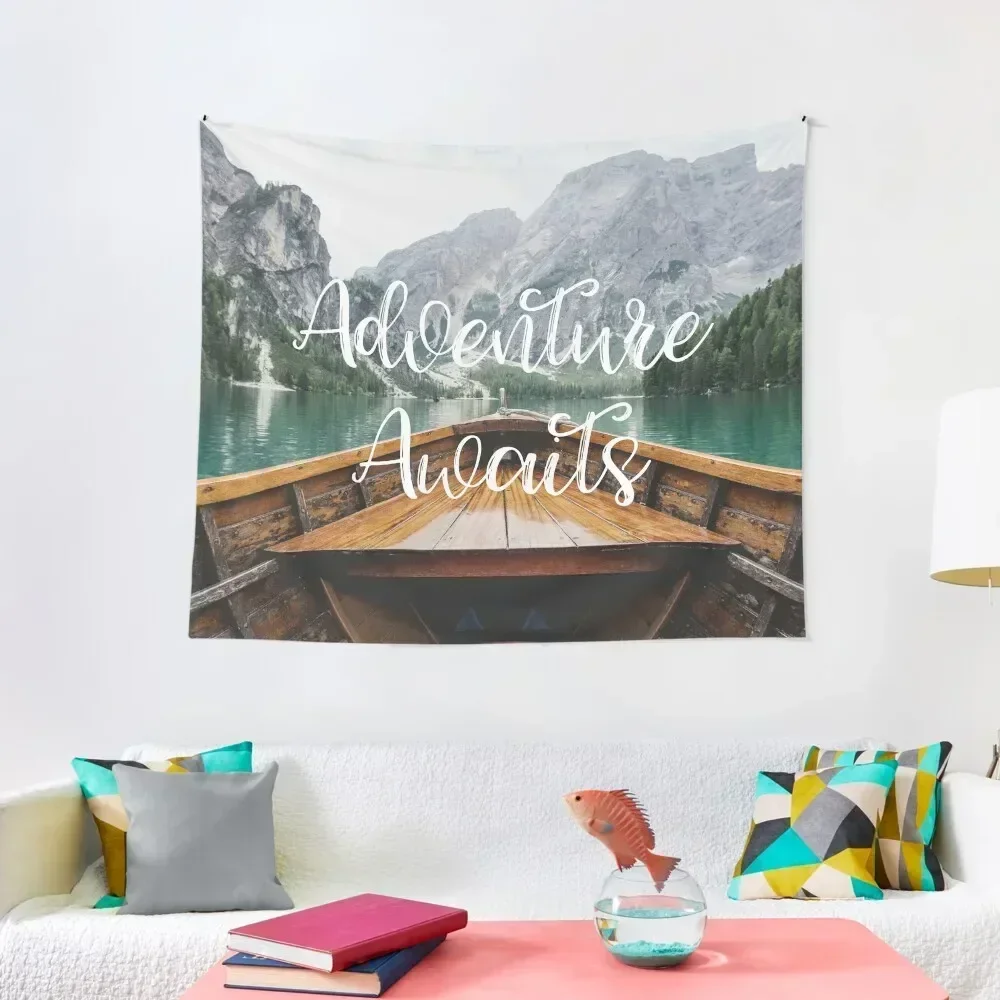 

Live the Adventure - Adventure Awaits Tapestry Wall Carpet Decor For Bedroom Aesthetics For Room Tapestry
