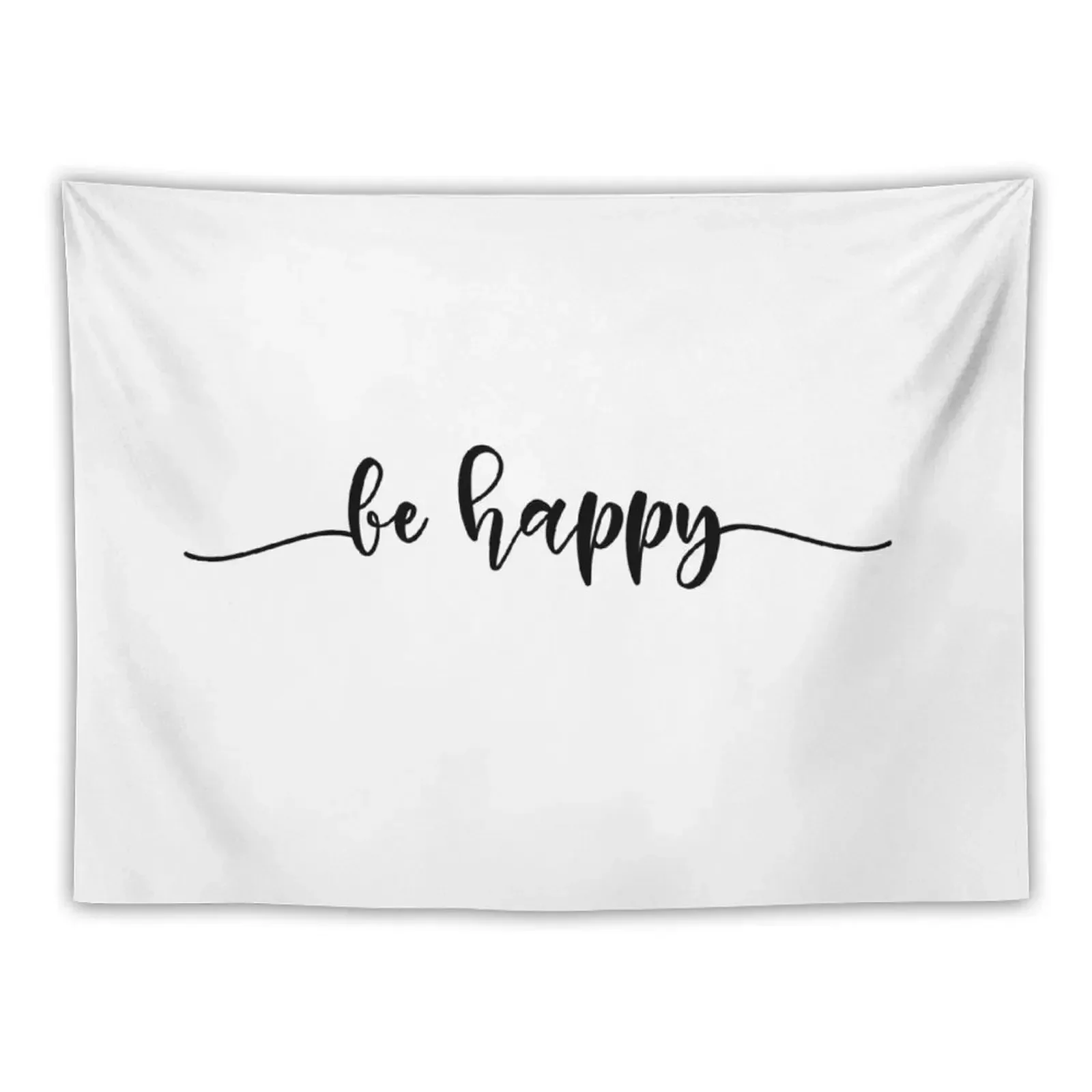 

Be Happy - Cool Minimalist Typography Tapestry Home Decoration Outdoor Decor Tapestry