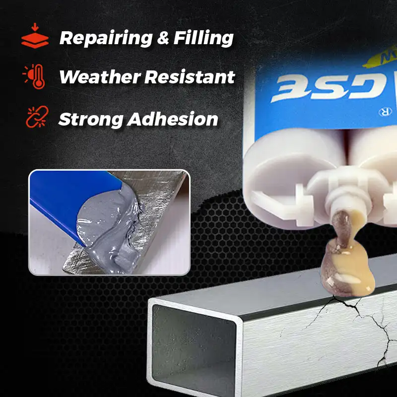 Industrial Metal Repair Adhesive Magic Plastic AB Repair Glue Strong Iron Bonding Heat Resistant Cold Welding Casting Glue