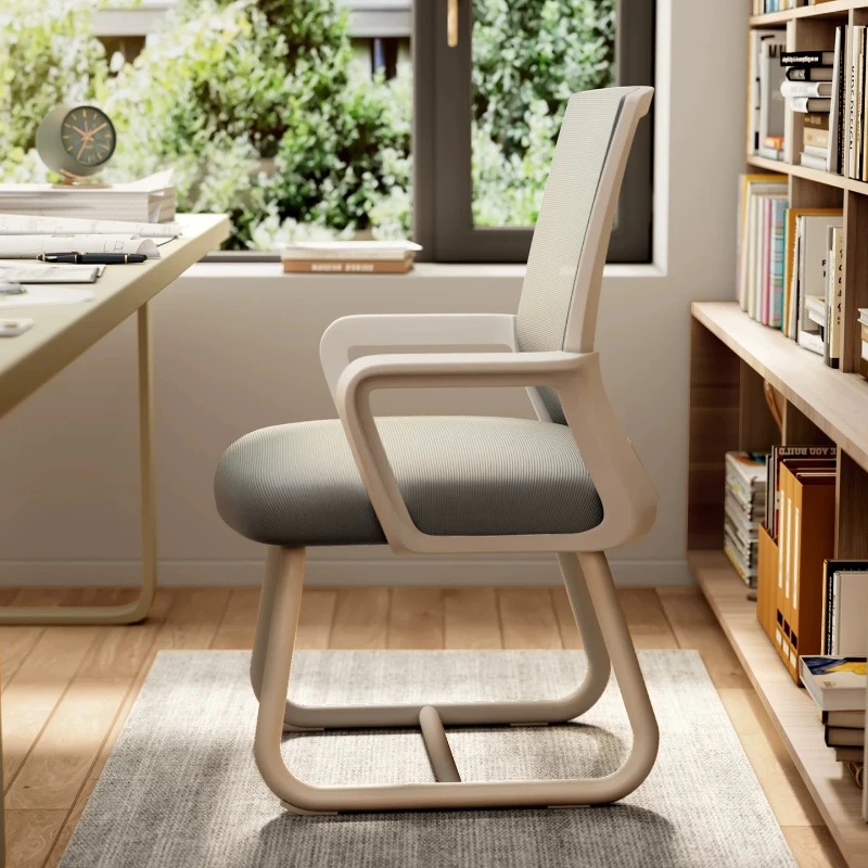 White Upgrade Soft Office Chair Designer Gray Adjustable Comfy Computer Chair Adjustable Grey Silla Oficina Office Furniture