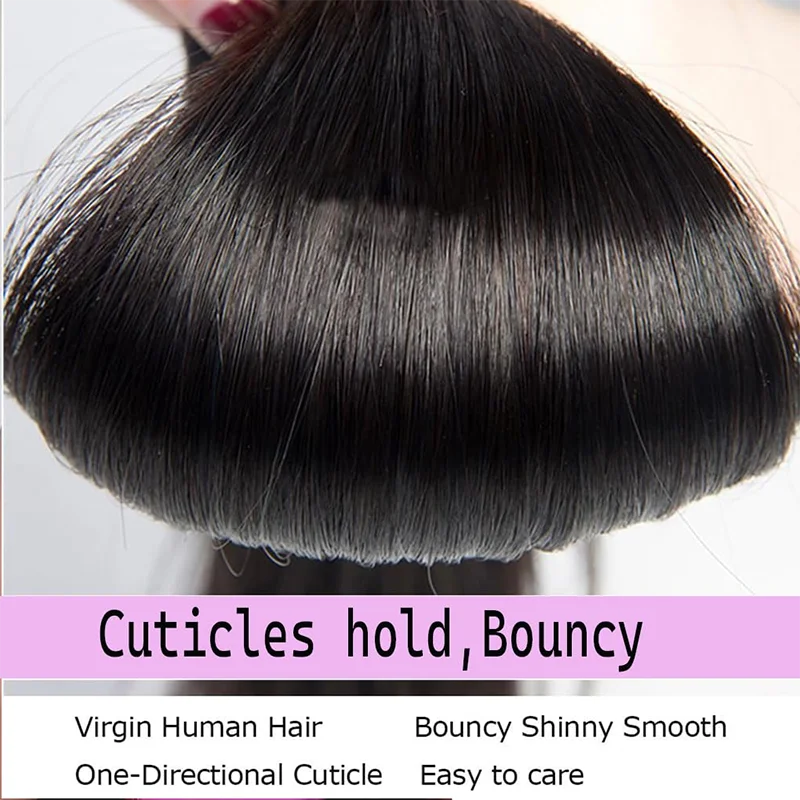 100% نسج على شكل شعر إنسان حزم 40 بوصة البرازيلي حزم من شعر مفرود 3/4 قطعة عذراء ريمي شعر مستعار بشري للنساء السود #4