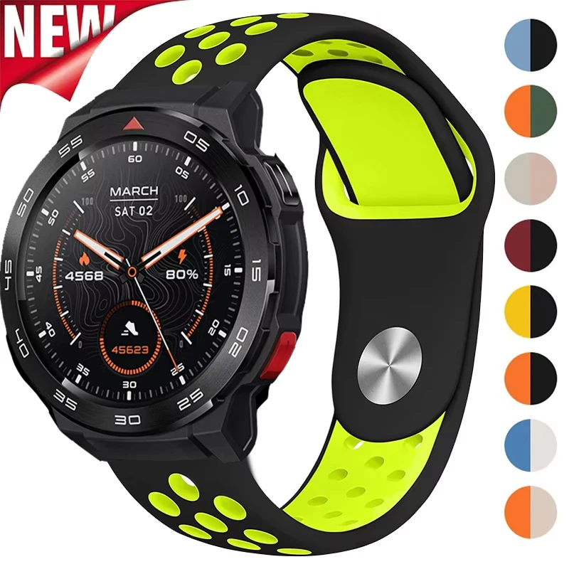 Дышащий силиконовый ремешок для умных часов Mibro GS Pro, браслет 22 мм, ремешок для часов Correa для Mibro GS Pro2/GS Active/Lite3 Pro/A3 A2