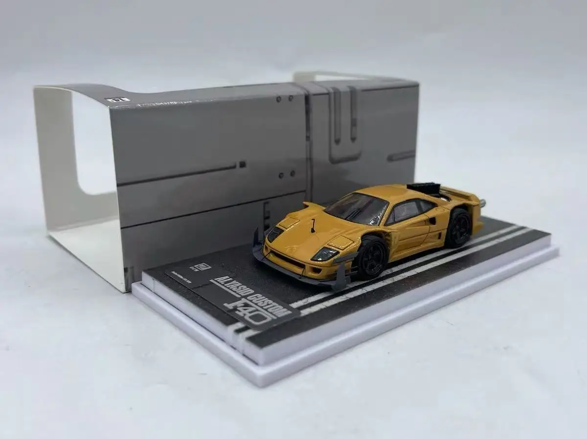 Stocks prêts DCM 1:64 F40 Collection tricolore cadeau échelle modèle de voiture