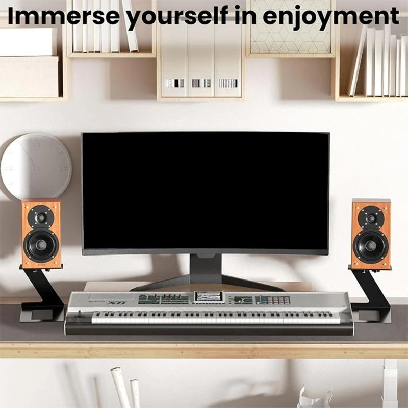 حامل استوديو مكبر صوت سطح المكتب مع لوحة امتصاص الاهتزاز .066A