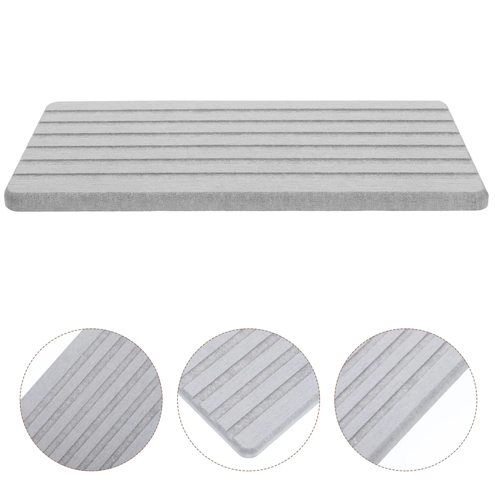 

Absorbent Diatomite Coaster Water Drying Dish For Kitchen Bathroom Restaurant Home Table Use Non-Slip Countertop Mat Soap Cup
