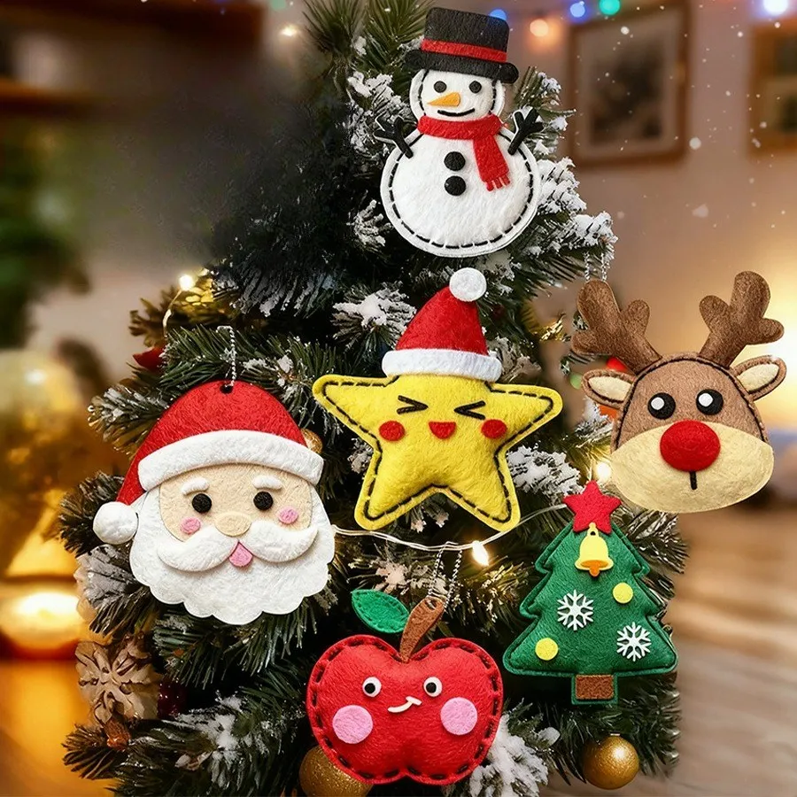 งานเย็บปักถักร้อยสำหรับเด็ก, การทำตุ๊กตาด้วยตัวเอง, การเย็บปักถักร้อยด้วยเข็มและด้าย, ชุดวัสดุสำหรับคริสต์มาส, ของเล่นศิลปะและงานฝีมือ