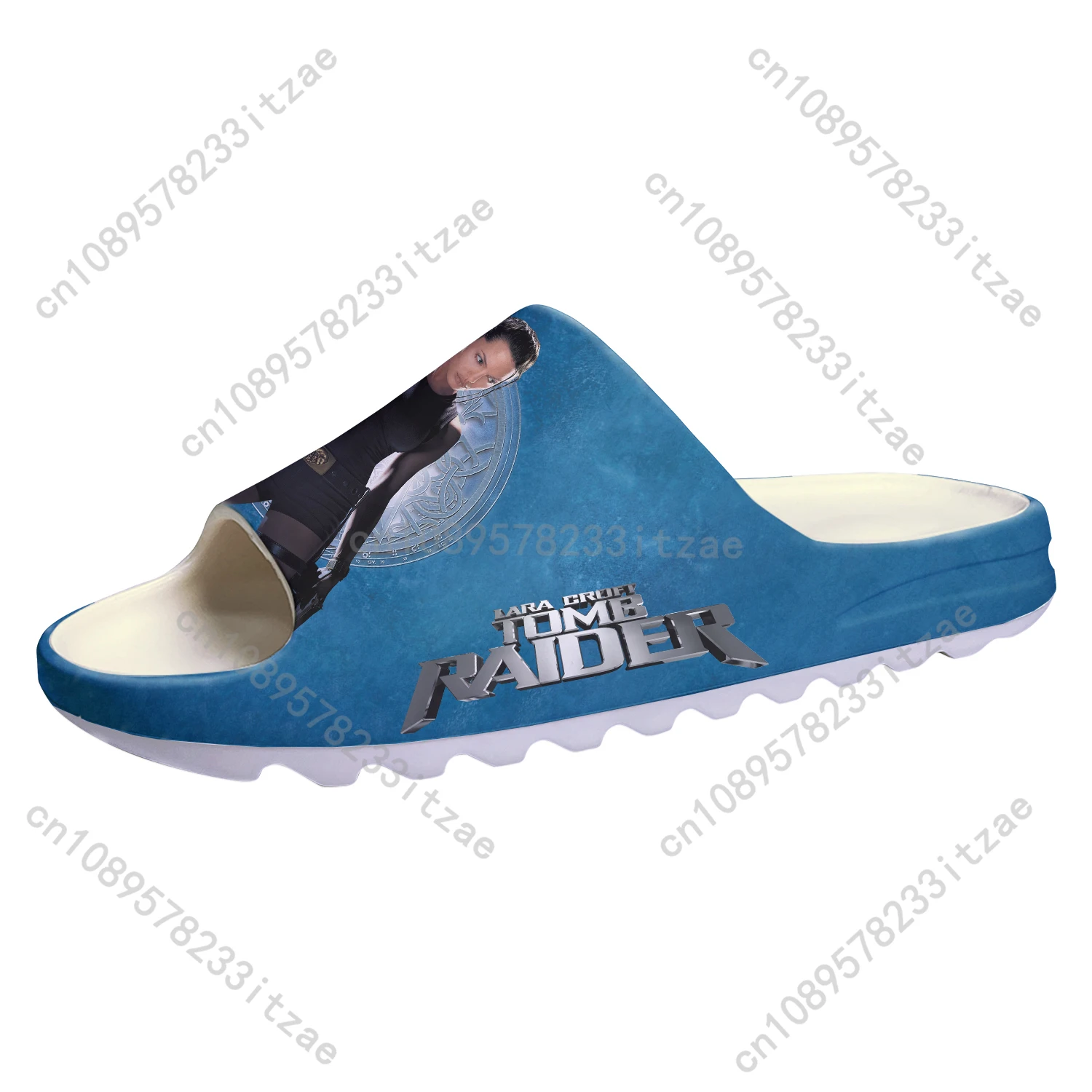 Lara Croft Tomb Raider Soft Sole Sllipers Home Clogs Customized Step On Water Shoes Mens Womens Teenager Step in Sandals