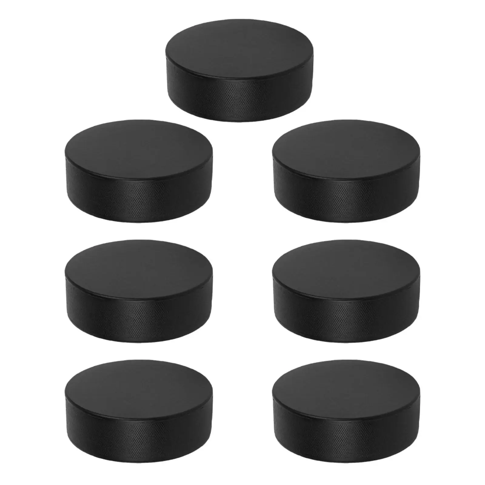 

7Pcs Mini Indoor Ice Hockey Pucks 7.5cm PU Foam Soft Practice Training Equipment for Hand Eye Coordination Enhancing