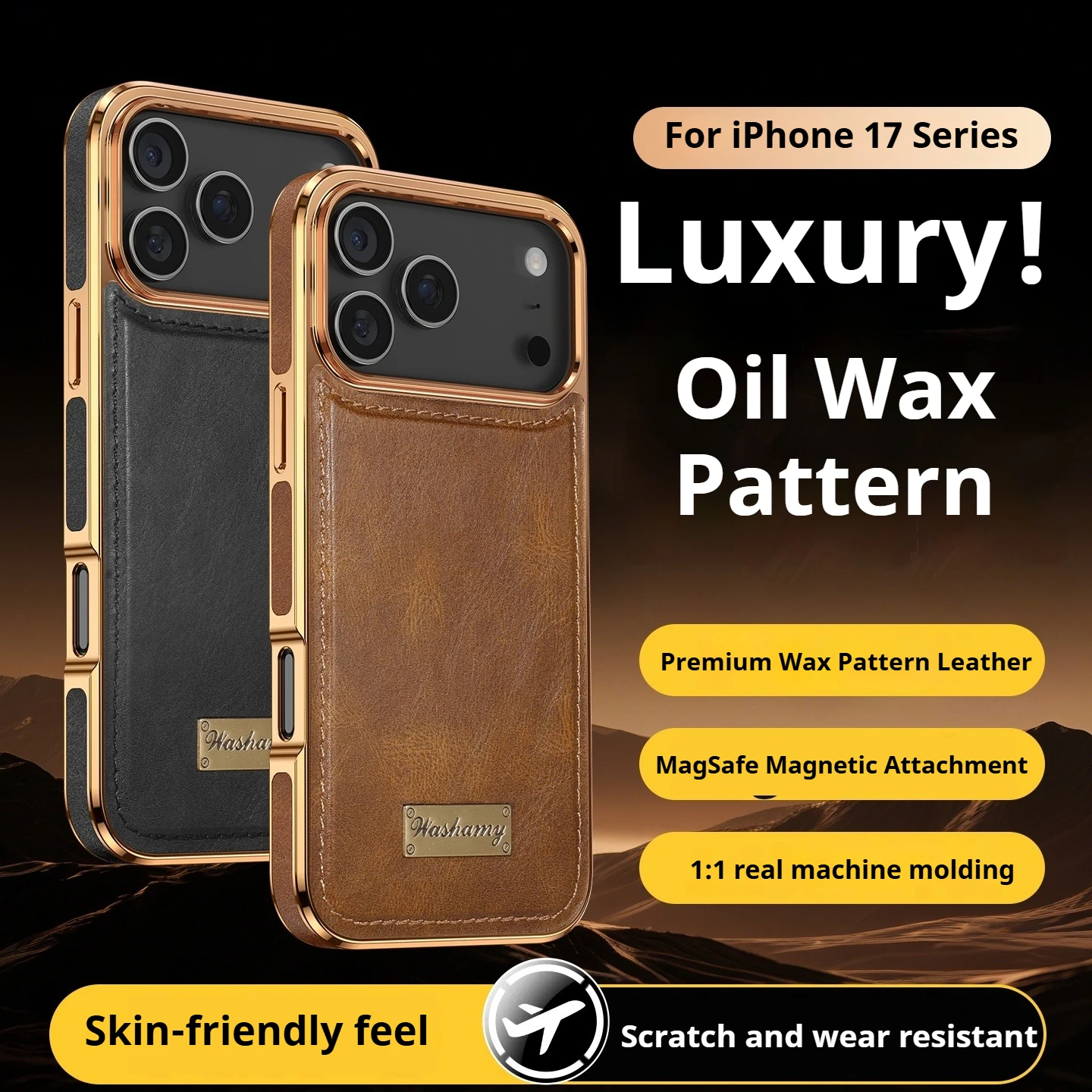 

Чехол для iPhone 17 Pro Max iPhone 17Pro, встроенный магнитный ультратонкий чехол для делового телефона для iPhone Air 16 Pro Max 15 14, новая модель