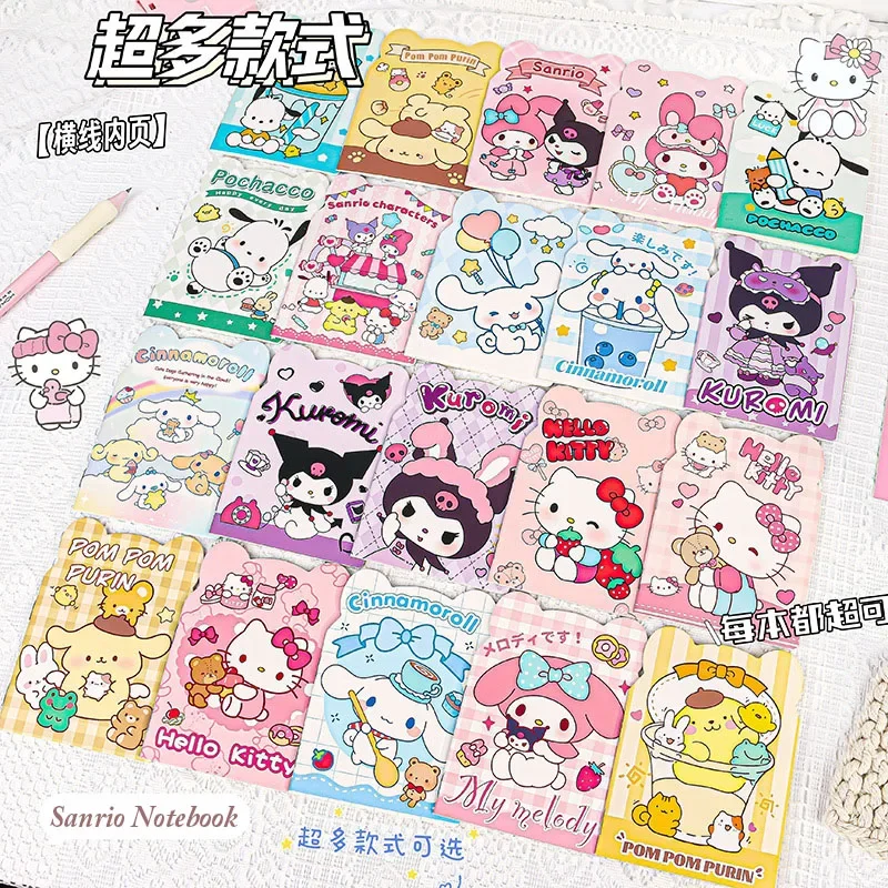 Sanrio Hello Kitty Notebook Good-looking Student Cute Girly Heart Hard Shell Coloring Page Learning Stationery Notepad Gift Toys