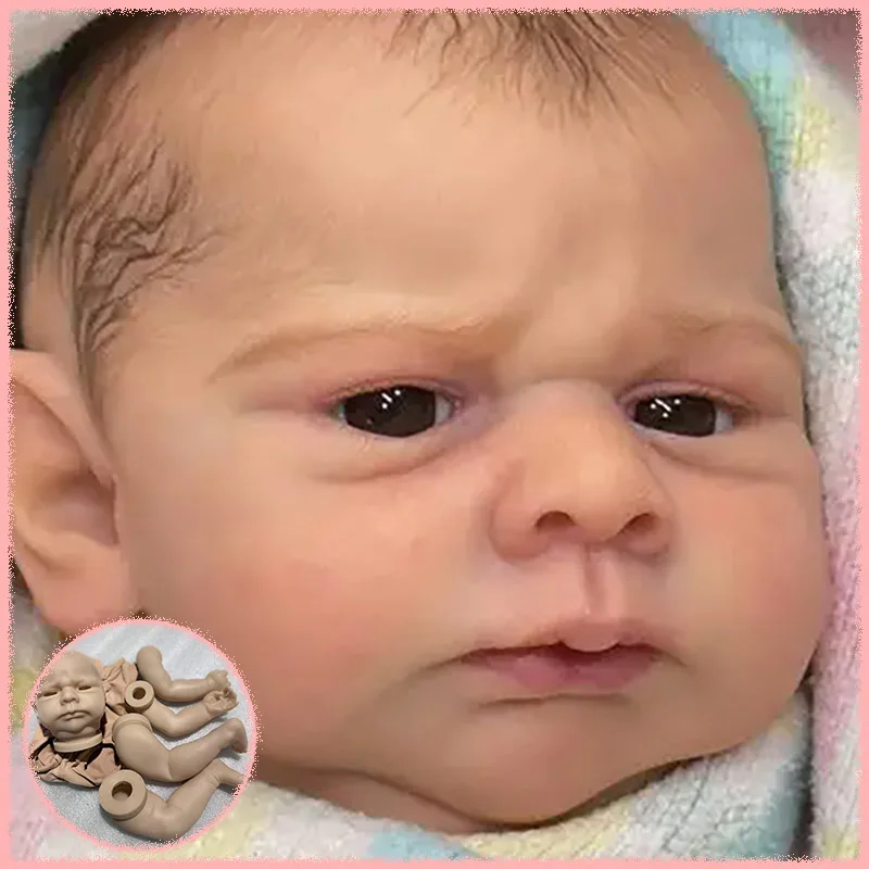 

New Limited Edition 19Inch Kobi Reborn Doll Kit Unfinished High Quality Blank DIY Doll Parts with Cloth Body and Eyes