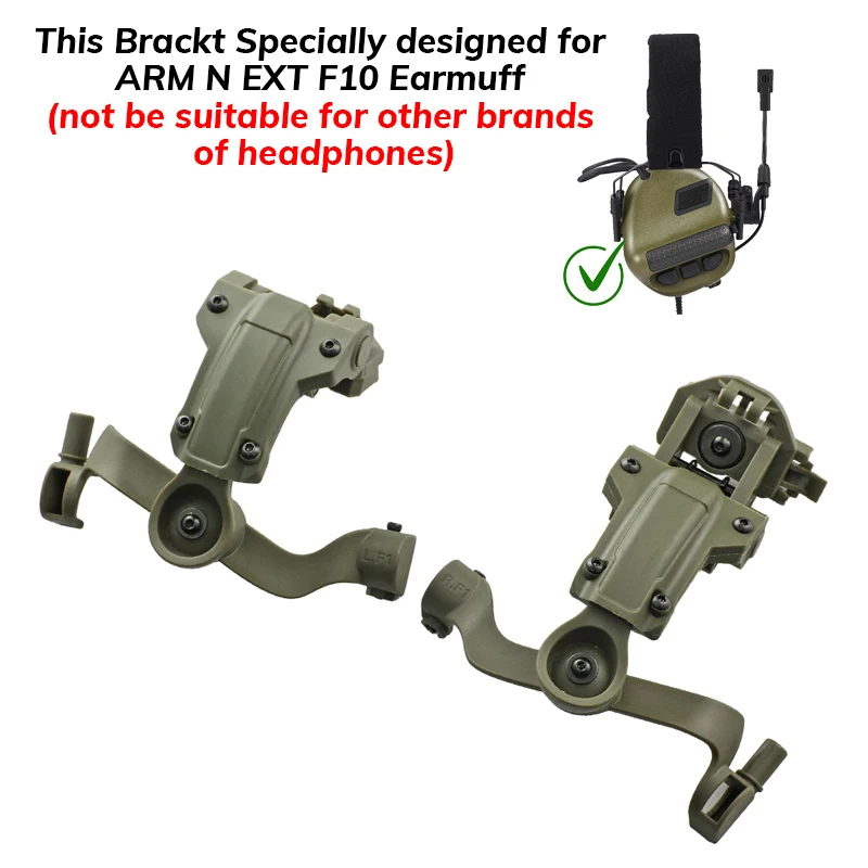 ARM NEXT Tactical Headset with Bracket Military Hunting Shooting Noise Cancelling Headphone