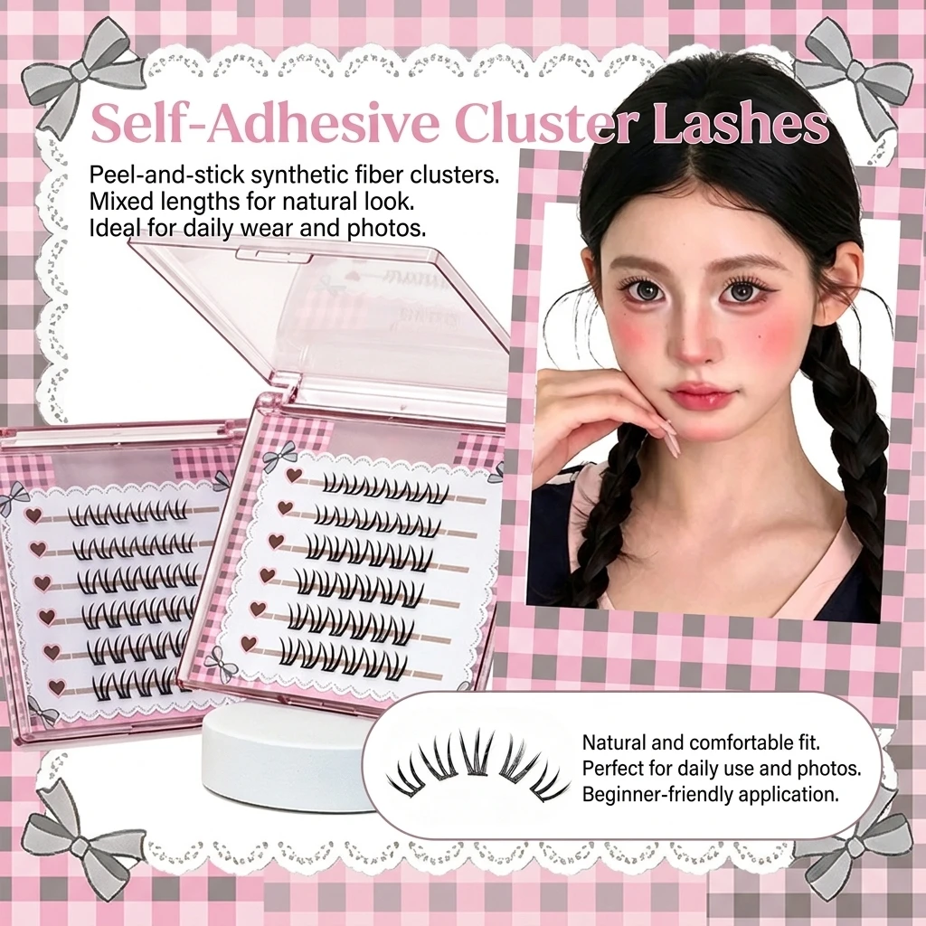 Eyelash Extension No 9 - رموش صناعية طبيعية على الطراز الكوري،