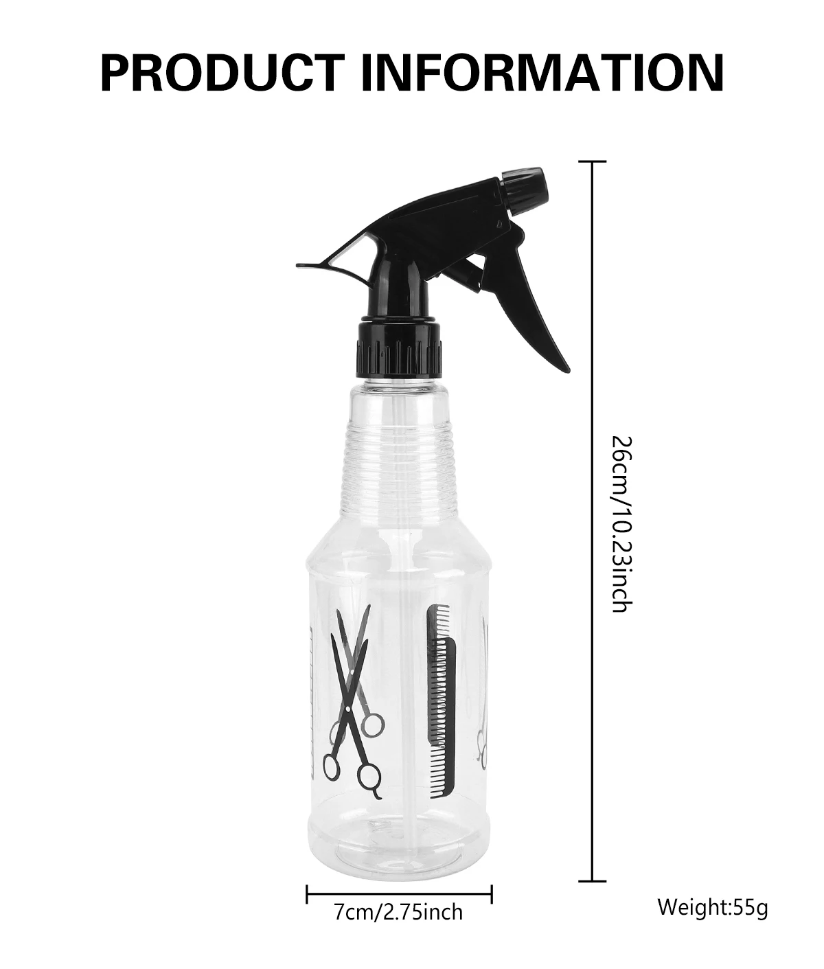 300ml Sprüh flasche Friseursalon Pulver Friseur Nachhaltig keit nachfüllbare Silikon behälter Barbershop Styling Tools Zubehör – Detail 10