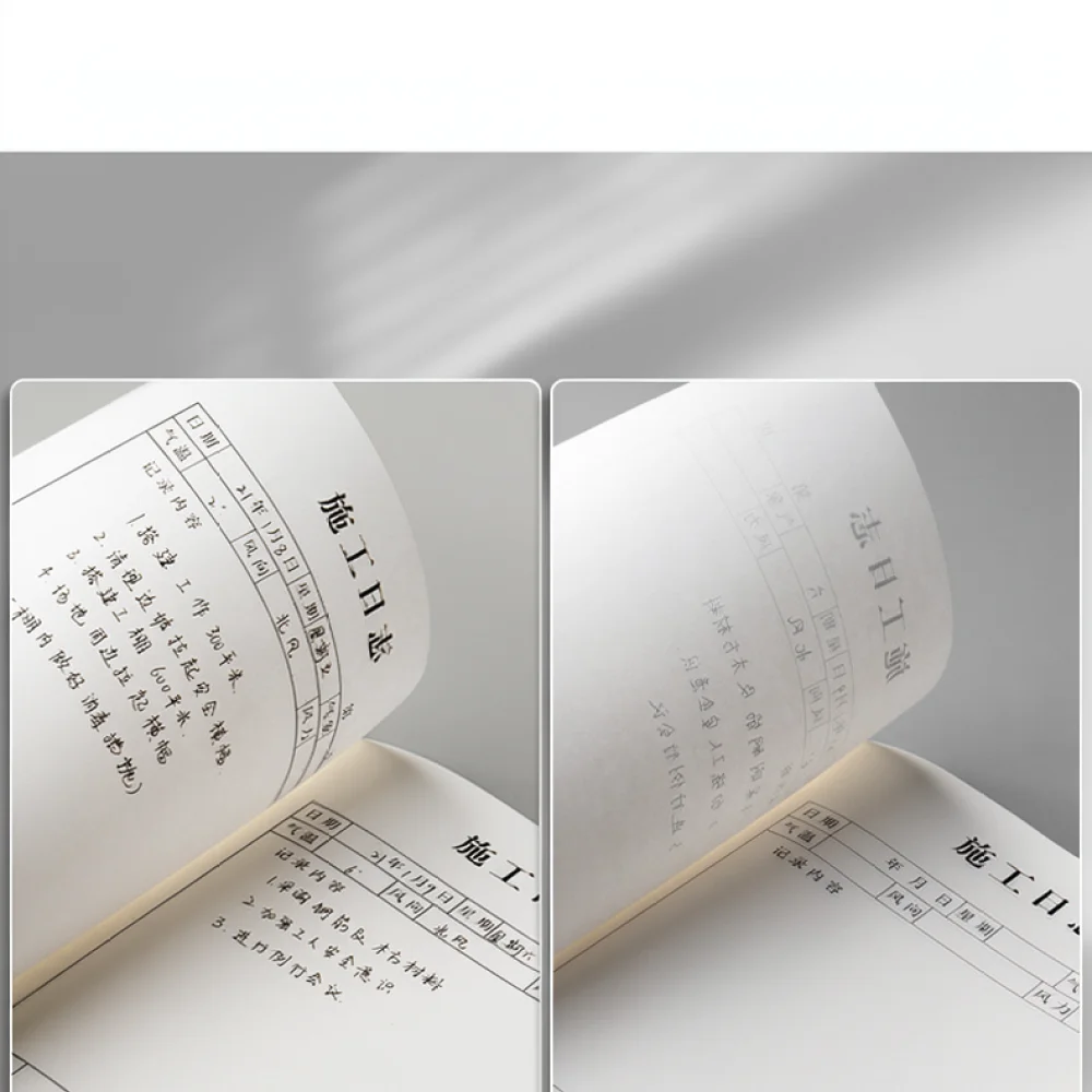 Construction Site Daily Journal For For Sijin Project Supervision Log Notebook Building Works Recording Stationery Supplies