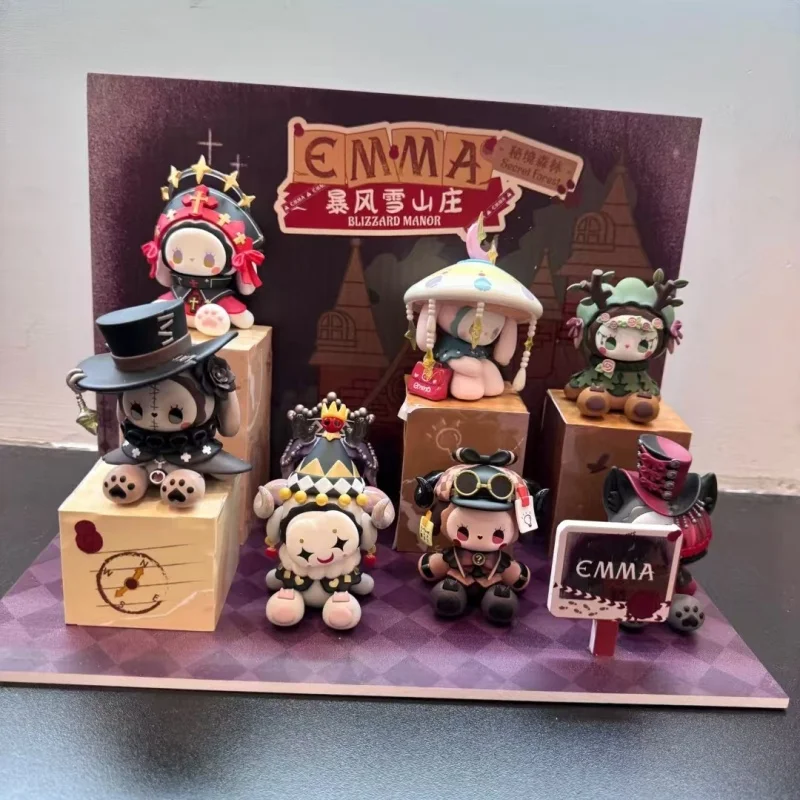 إيما سيكريت فورست سنو بليزارد ماونتن سيريز صندوق أعمى نمط داكن تمثال ديكور غرفة الكرتون لعبة Mdel هدية عيد ميلاد للأطفال